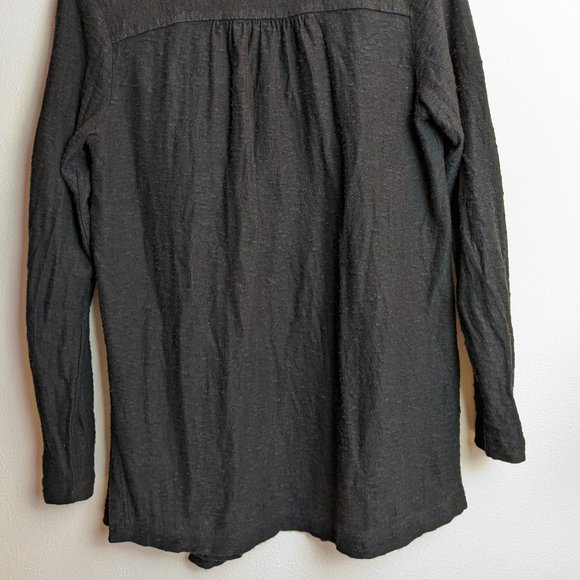 Isabella Bird Black Linen Blend Cardigan Size S - Picture 5 of 6